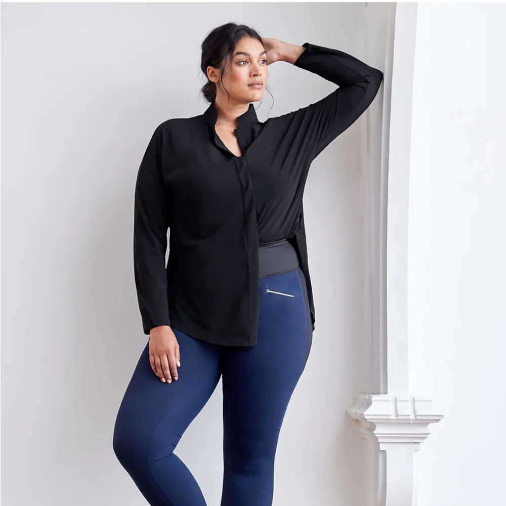 A Day Sz L Something Borrowed Shirt Black Snap